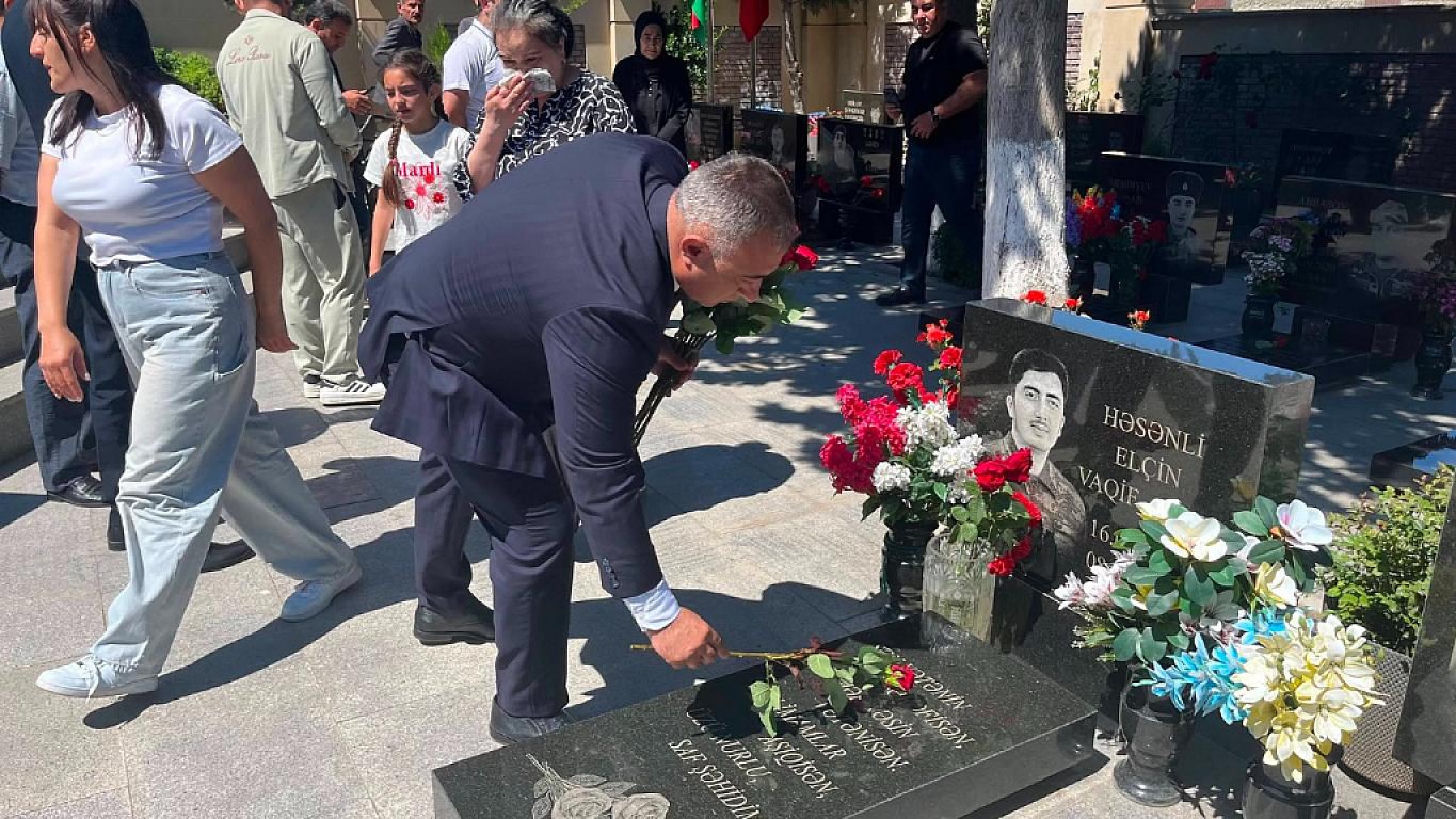  Şəhid Zaur Həsənlinin anım mərasimi keçirilib